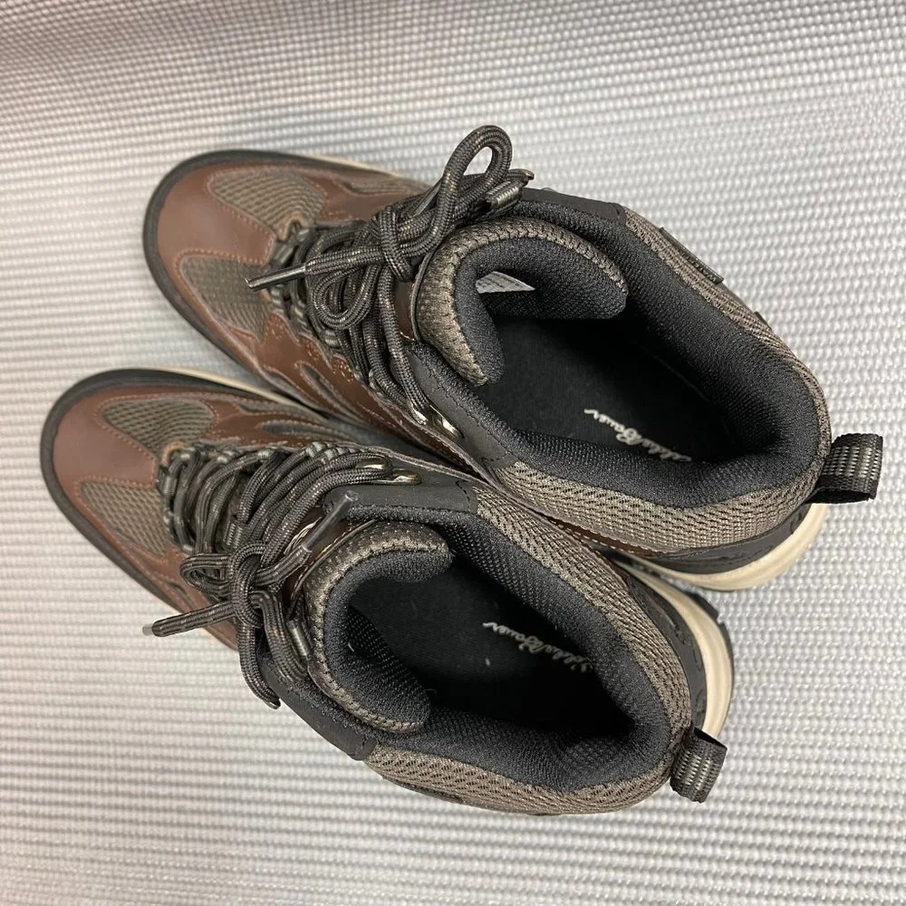 Eddie Bauer Graham Brown Leather Waterproof Hiking Boots Men’s Size 10.5 - Picture 10 of 11